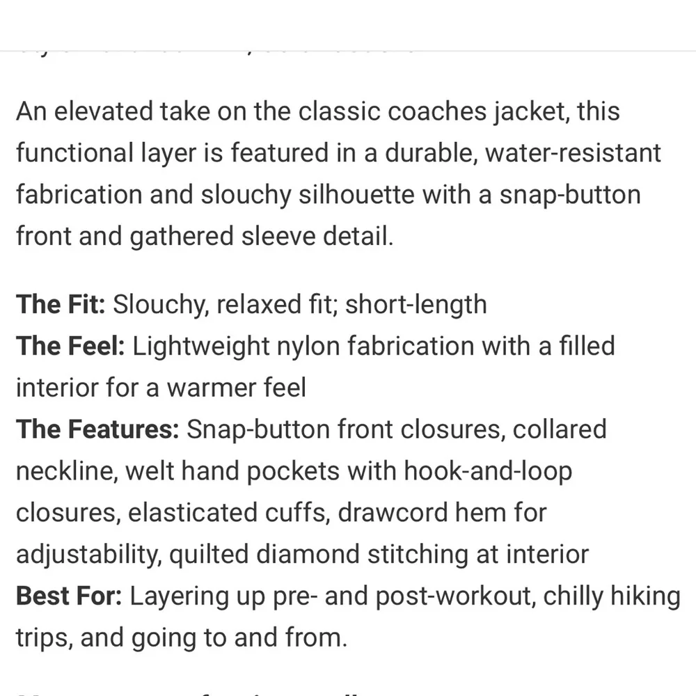 New FP Movement Off The Bleachers Drawcord Jacket. M - Picture 11 of 15